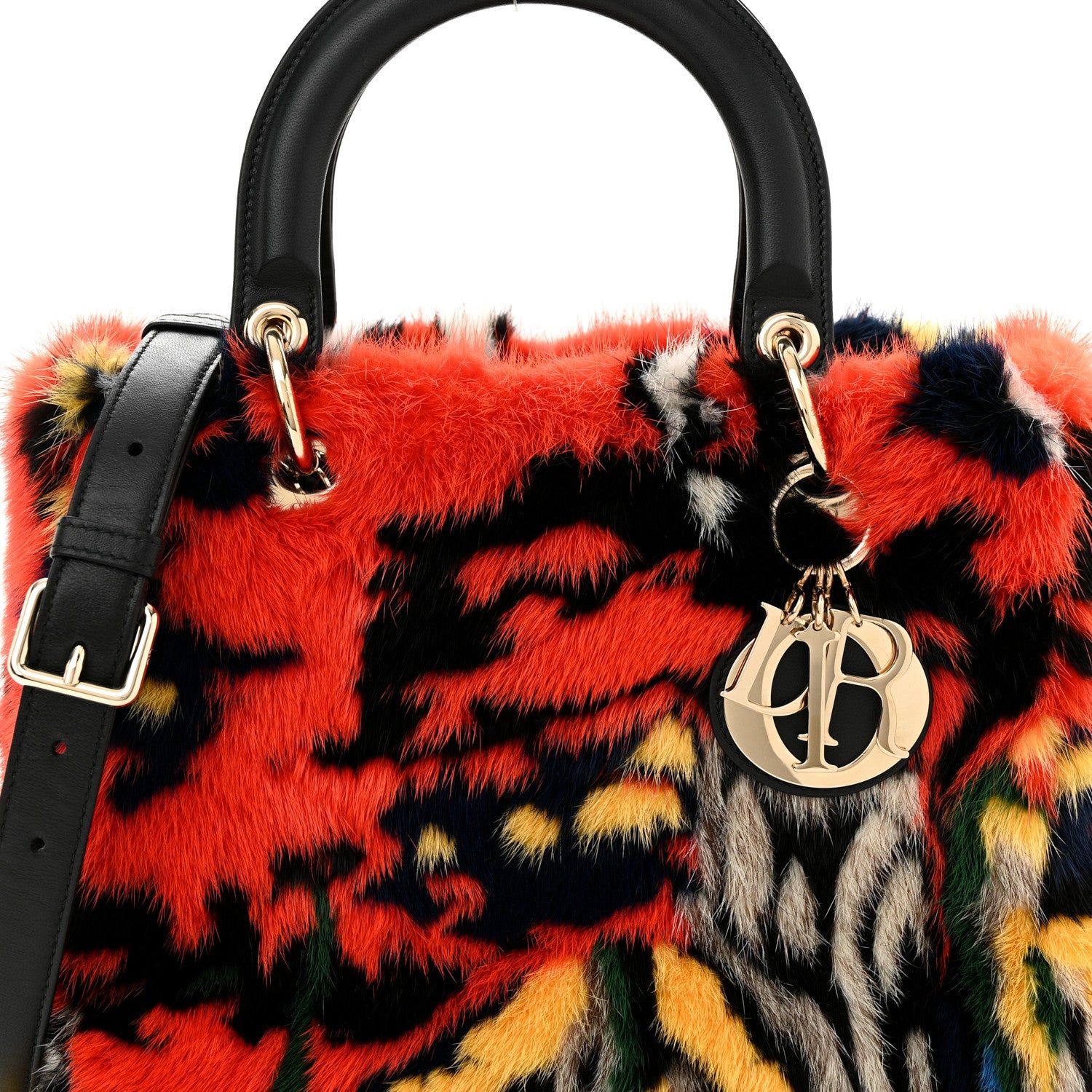 Christian Dior X NAMSA LEUBA Mink Fur Medium Lady Dior Art Multicolor 7 of 9