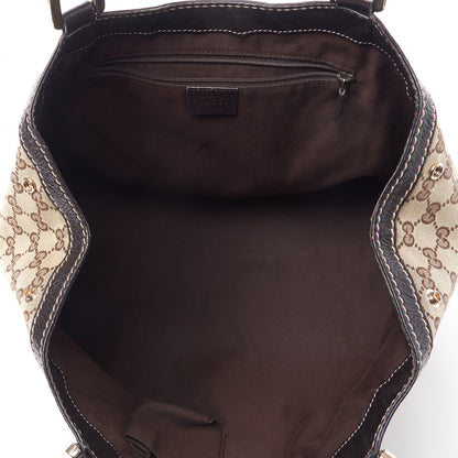 Gucci Monogram Medium New Ladies Web Tote Ebony 6 of 9