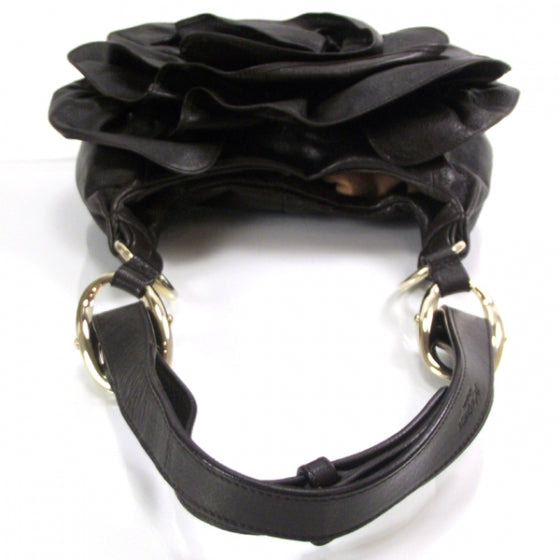 Saint Laurent Chevre Nadja Flower Sac Brown 5 of 9