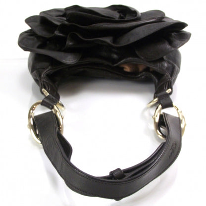 Saint Laurent Chevre Nadja Flower Sac Brown 5 of 9