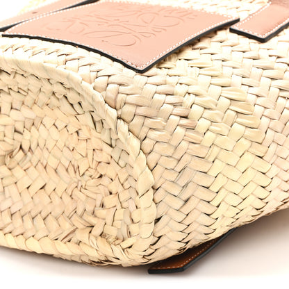 Loewe Raffia Small Basket Tote Bag Natural Tan 9 of 10