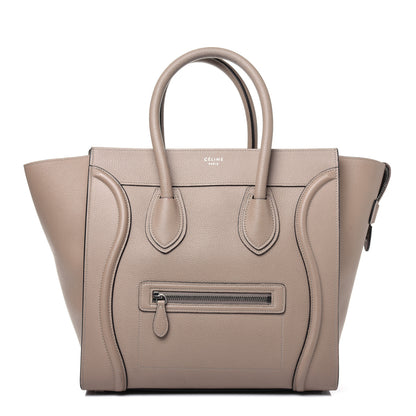 Celine Drummed Calfskin Mini Luggage Dune 1 of 24