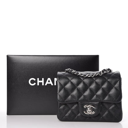 Chanel Caviar Quilted Mini Square Flap Black 8 of 10