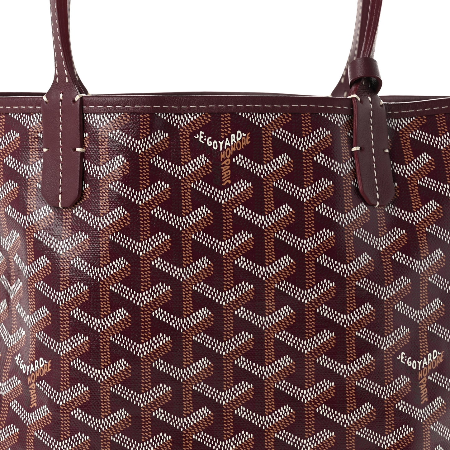 Goyardine Reversible Mini Anjou Burgundy