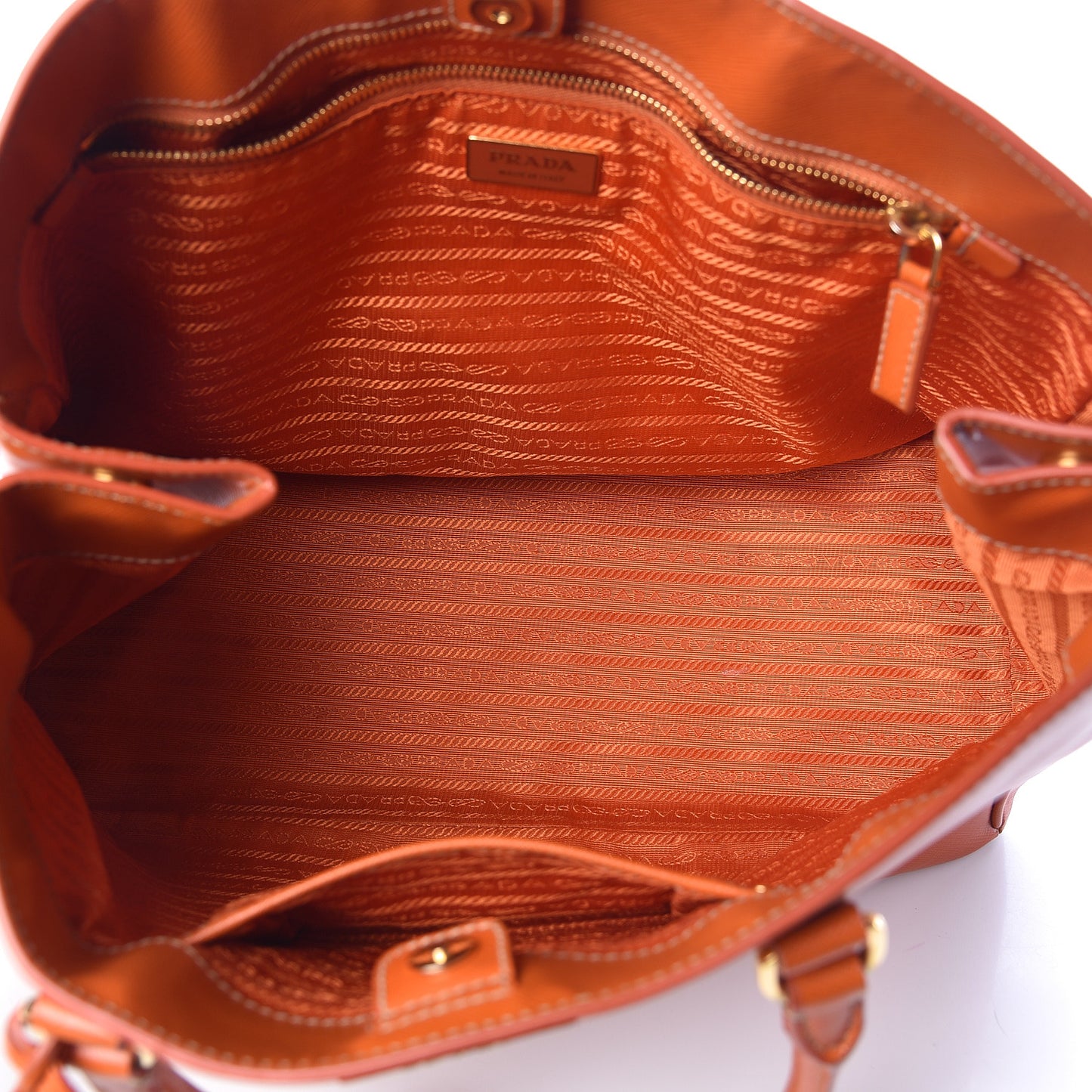 Saffiano Lux Large Tote Papaya