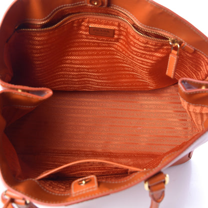 Prada Saffiano Lux Large Tote Papaya 5 of 16