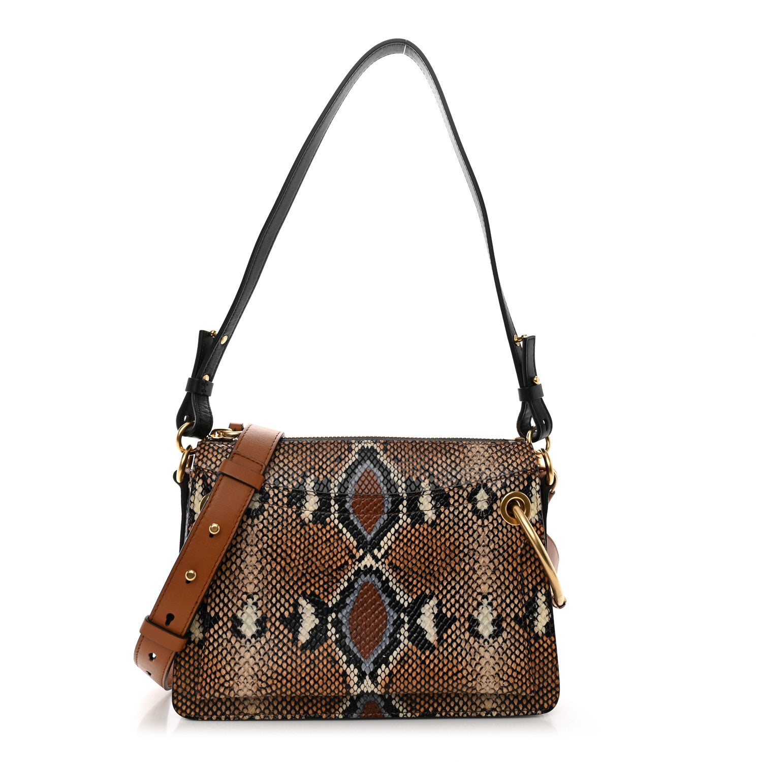 Chloe Calfskin Python Embossed Small Roy Bag Multicolor 1 of 11