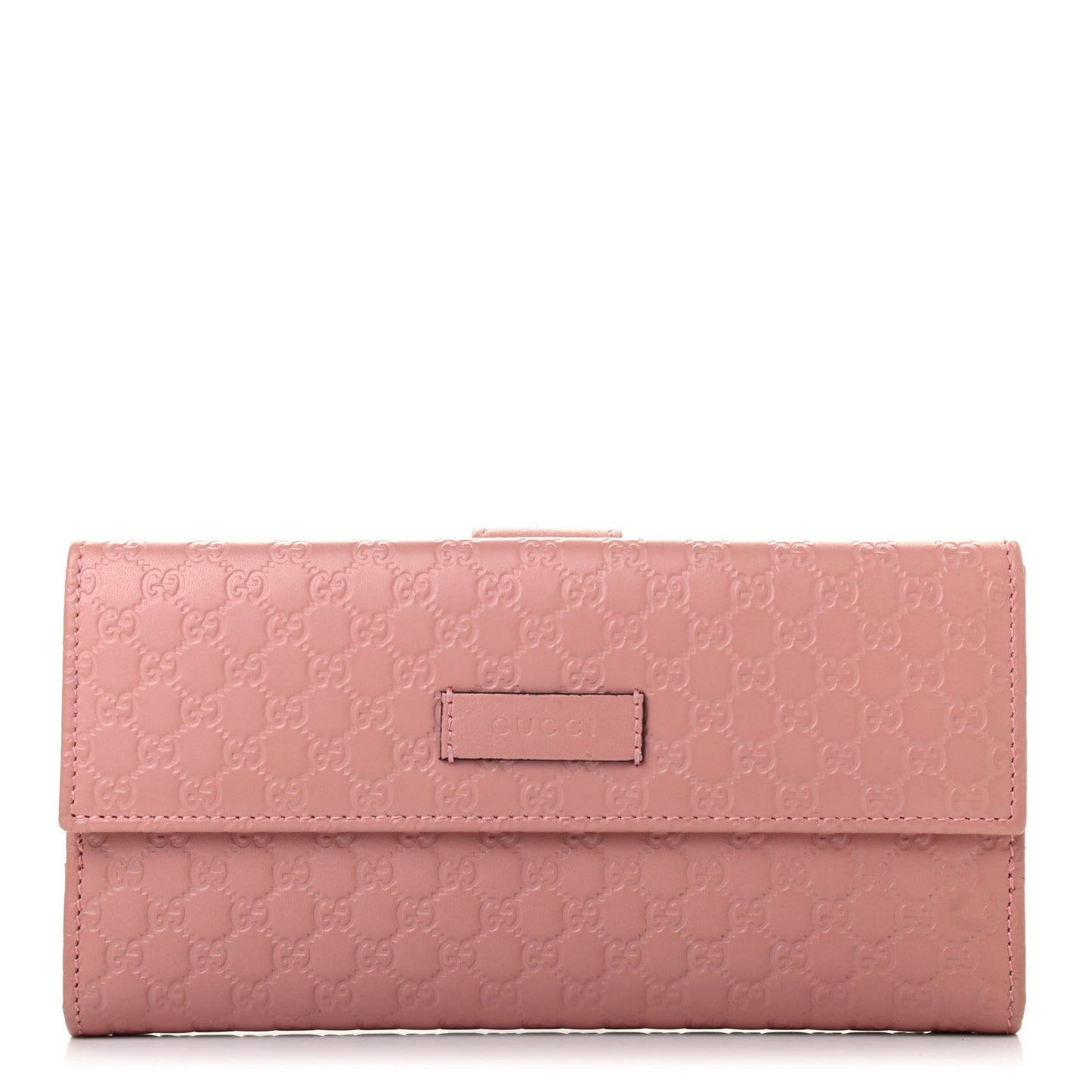 Microguccissima Continental Flap Wallet Soft Pink