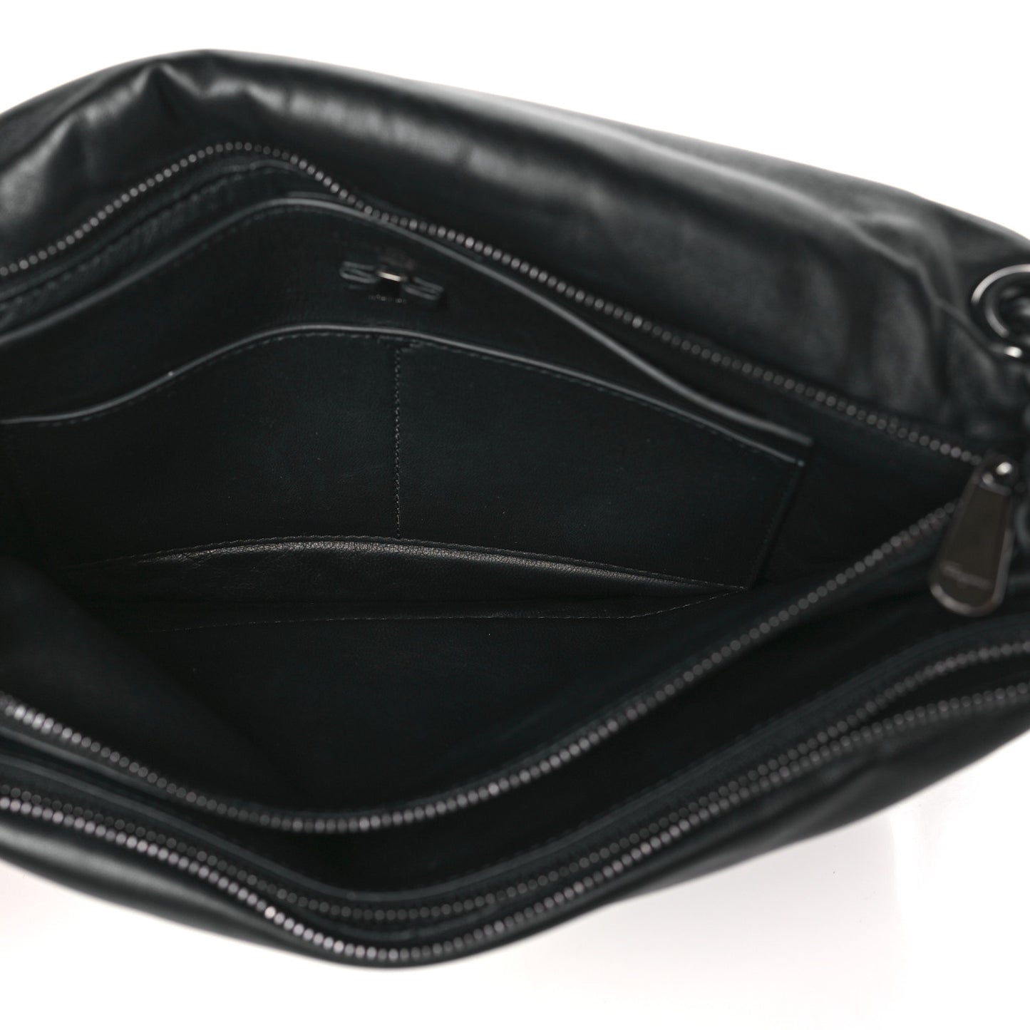 Calfskin Small Viva Bow Shoulder Bag Black