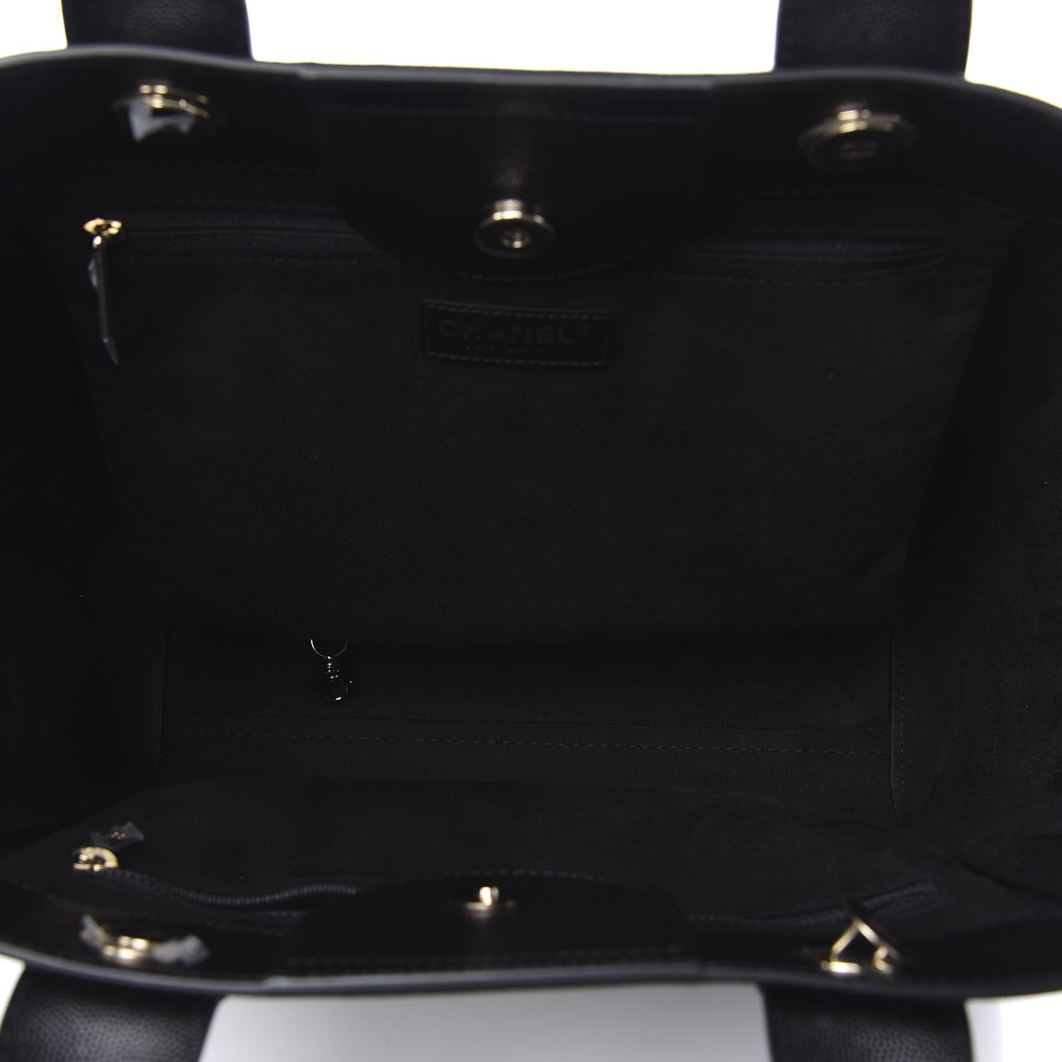 Chanel Caviar Medium Studded Deauville Tote Black 5 of 11