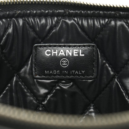 Chanel Lambskin Quilted Medium Cosmetic Case Black 6 of 8