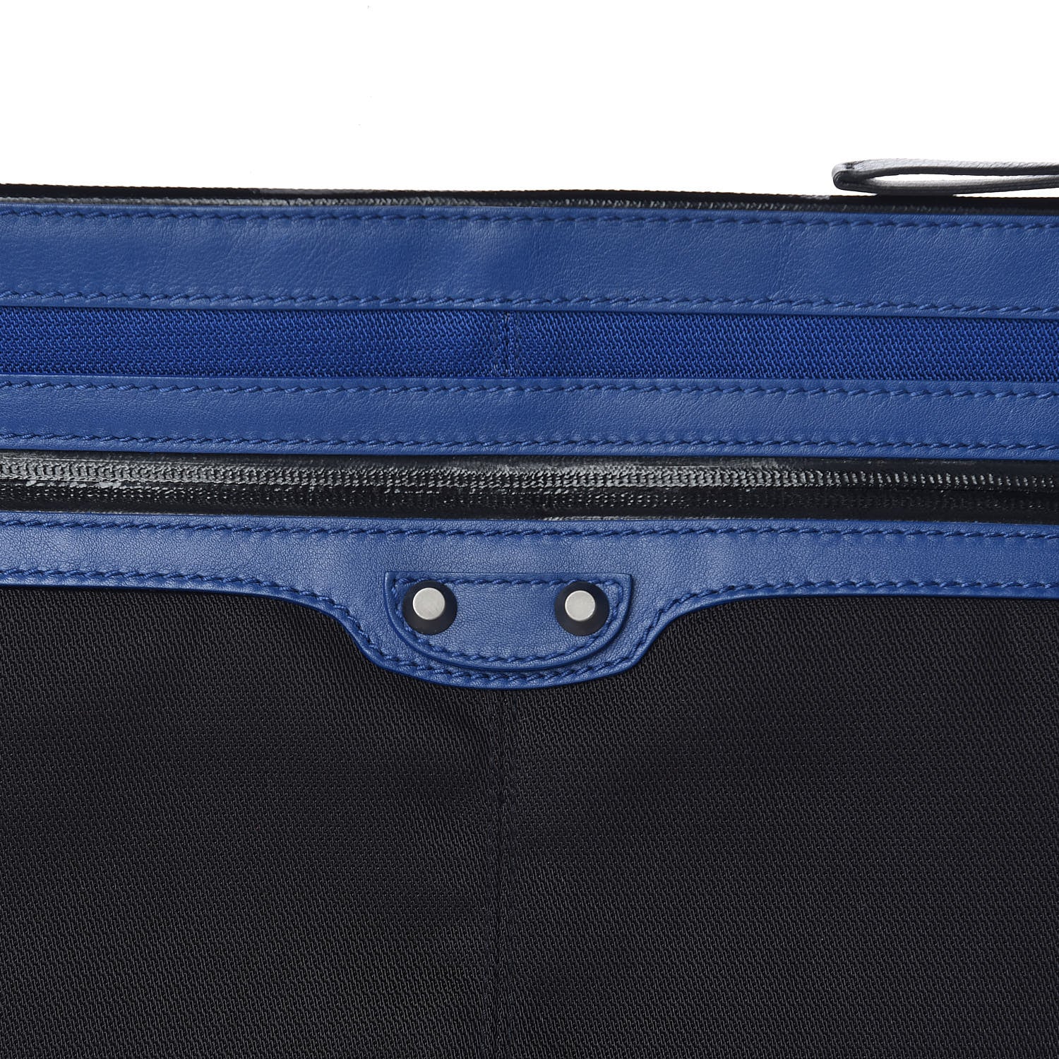 Balenciaga Nylon Calfskin Classic Hardware Large Clip Bleu Mineral 8 of 9