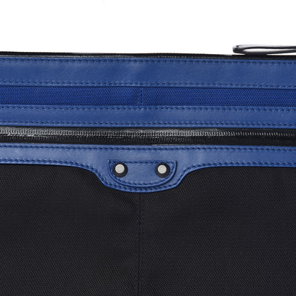 Balenciaga Nylon Calfskin Classic Hardware Large Clip Bleu Mineral 8 of 9