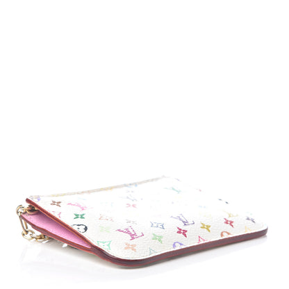 Louis Vuitton Monogram Multicolor Key Pouch White Litchi 3 of 6