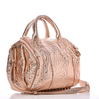 Alexander Wang Metallic Pebbled Lambskin Rockie Rose Gold 3 of 7