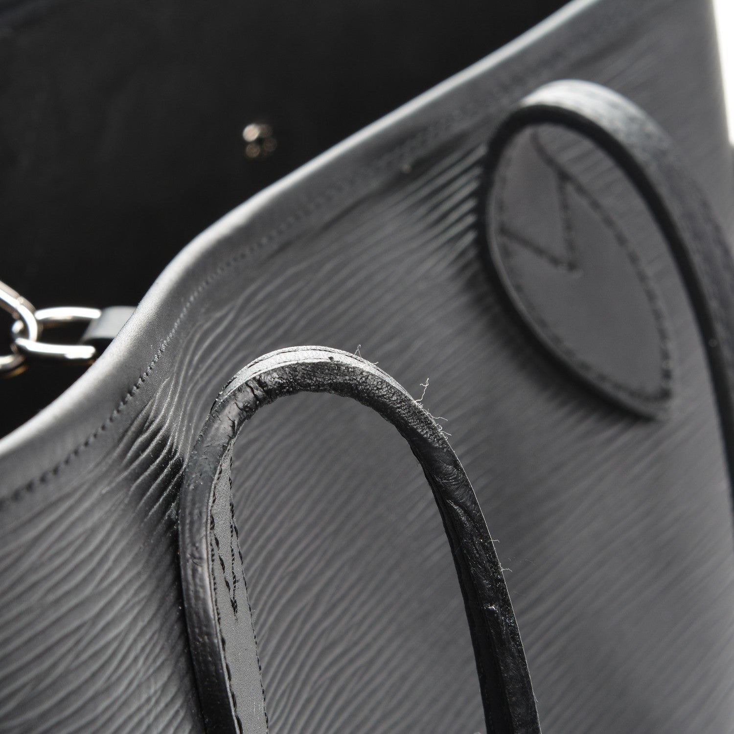 Louis Vuitton Epi Neverfull MM Black 9 of 9