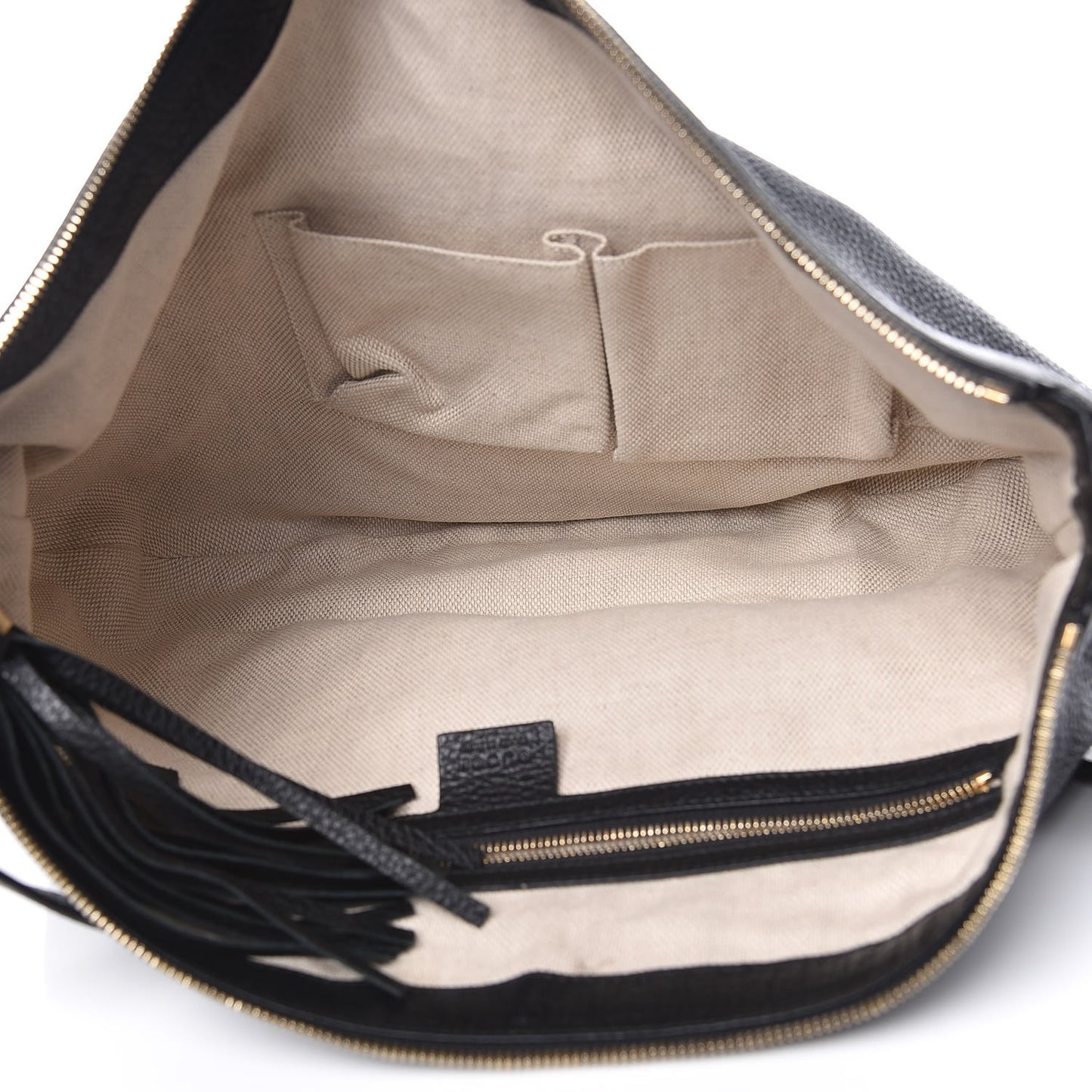 Pebbled Calfskin Medium Soho Hobo Black