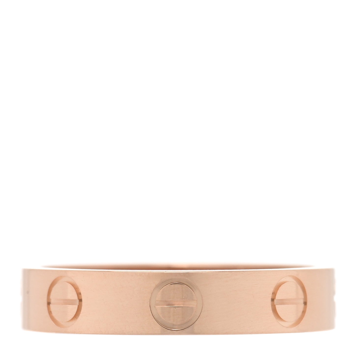 18K Pink Gold 3.5mm LOVE Wedding Band Ring 49 5