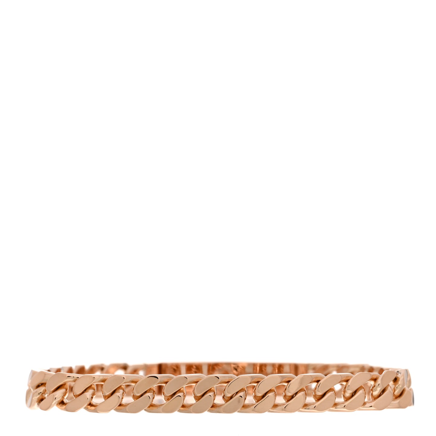 18K Rose Gold Diamond PM Kelly Gourmette Bracelet ST