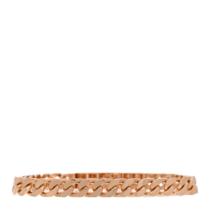 Hermes 18K Rose Gold Diamond PM Kelly Gourmette Bracelet ST 2 of 4