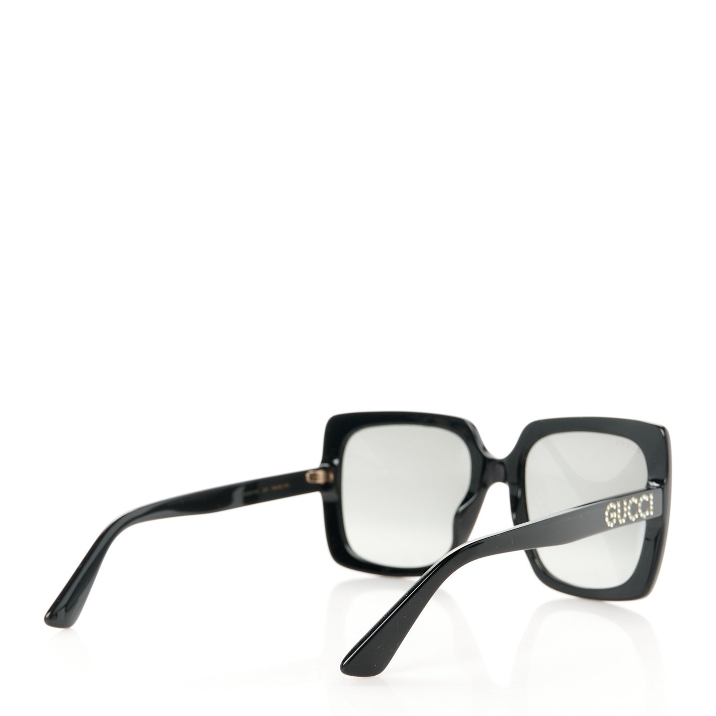 Crystal Square Frame GG Sunglasses GG0418S Black