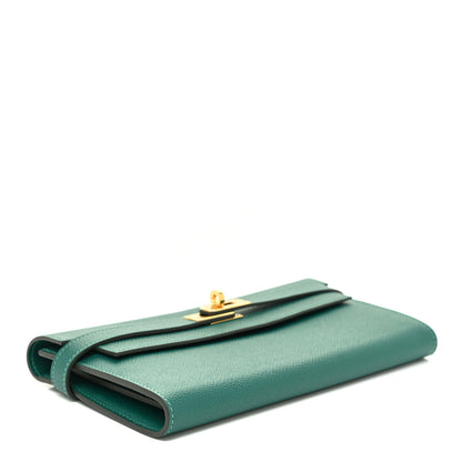 Hermes Epsom Kelly Longue Wallet Malachite 4 of 12