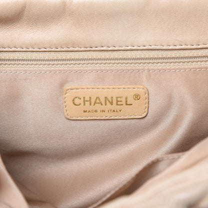Chanel Lambskin Bubble Quilt Accordion Flap Beige 6 of 19