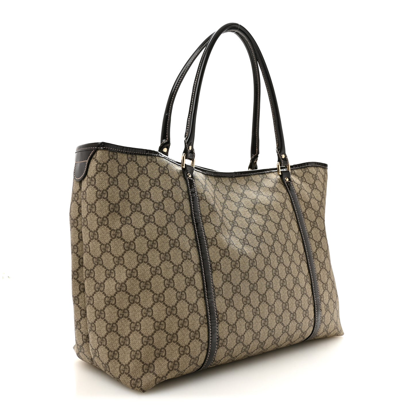 GG Plus Monogram Large Joy Tote Tote Dark Brown