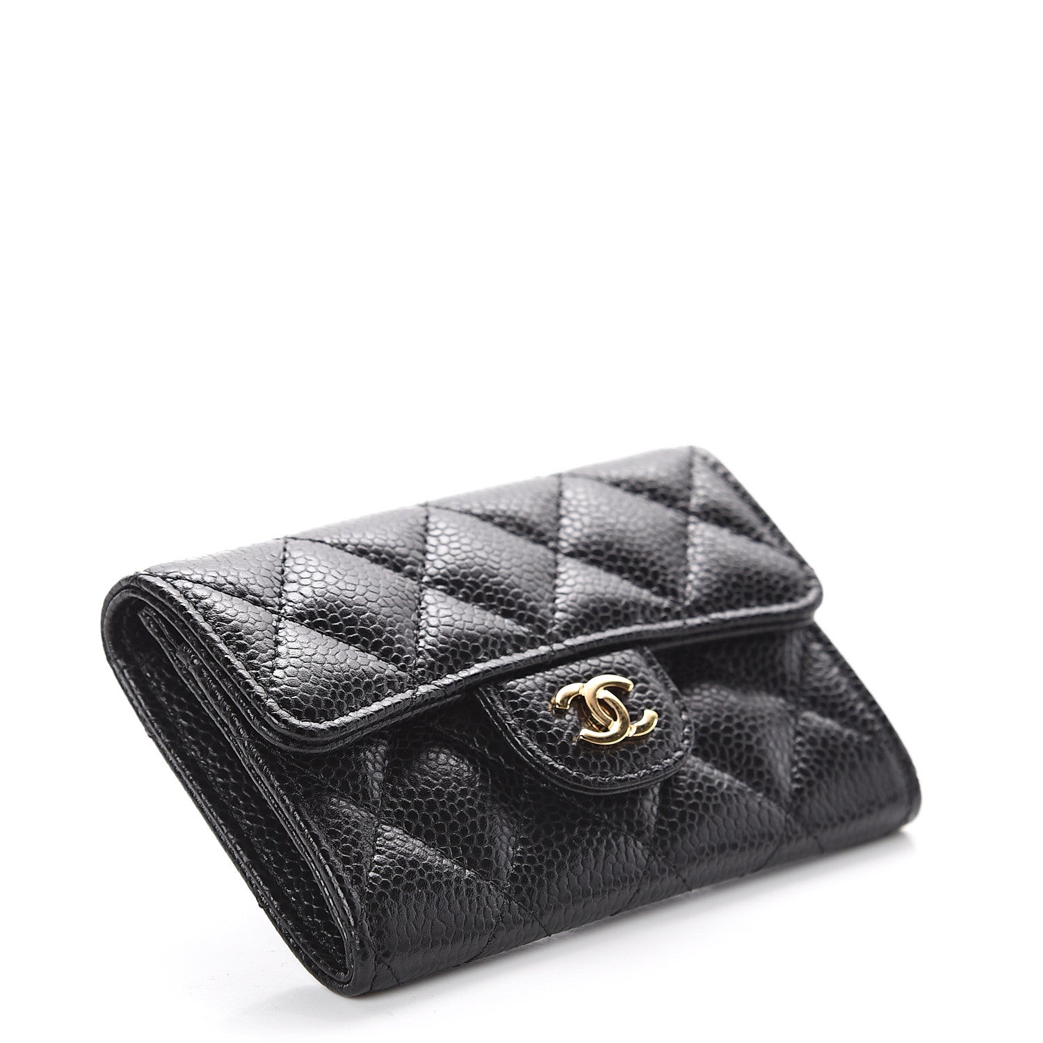 Chanel Caviar Quilted Flap Card Holder Black 3 of 7