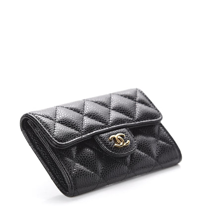Chanel Caviar Quilted Flap Card Holder Black 3 of 7