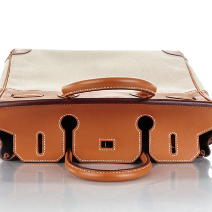 Hermes Toile Swift Birkin 30 Fauve 18 of 23