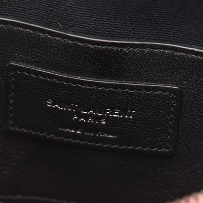 Saint Laurent Patent Crocodile Embossed Sac Coeur Heart Shaped Clutch Red 6 of 8