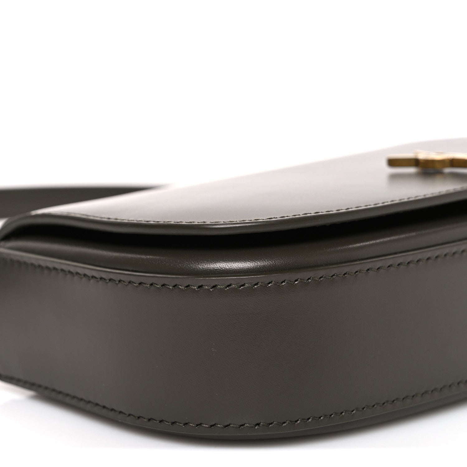 Saint Laurent Box Calfskin Mini Voltaire Shoulder Bag Urban Grey 9 of 10