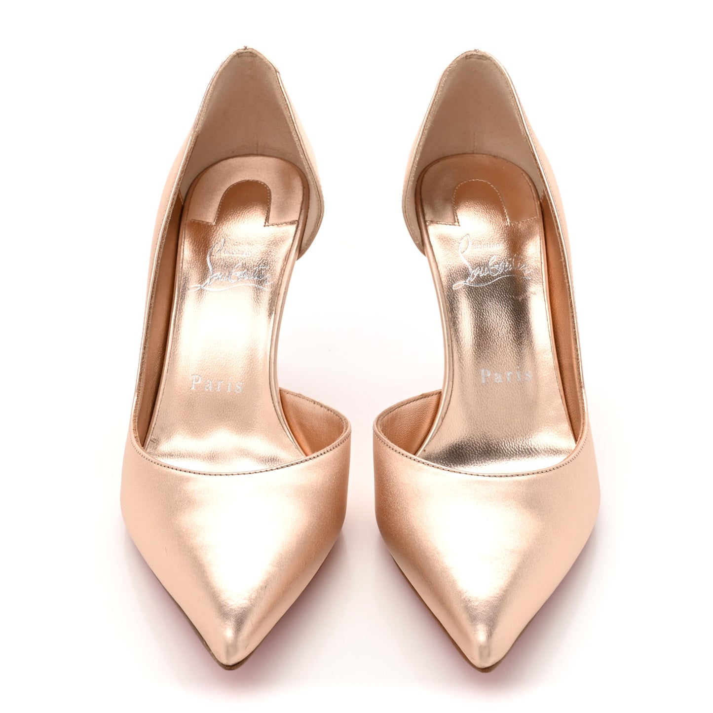 Calfskin Laminato Satin Iriza 85 Pumps 37.5 Leche