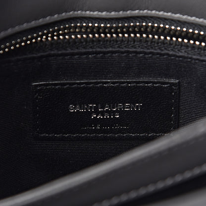Saint Laurent Calfskin Y Quilted Monogram Toy Loulou Crossbody Bag Earth 8 of 9
