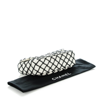 Chanel Lambskin Jumbo Canebiers Net Flap White 4 of 8