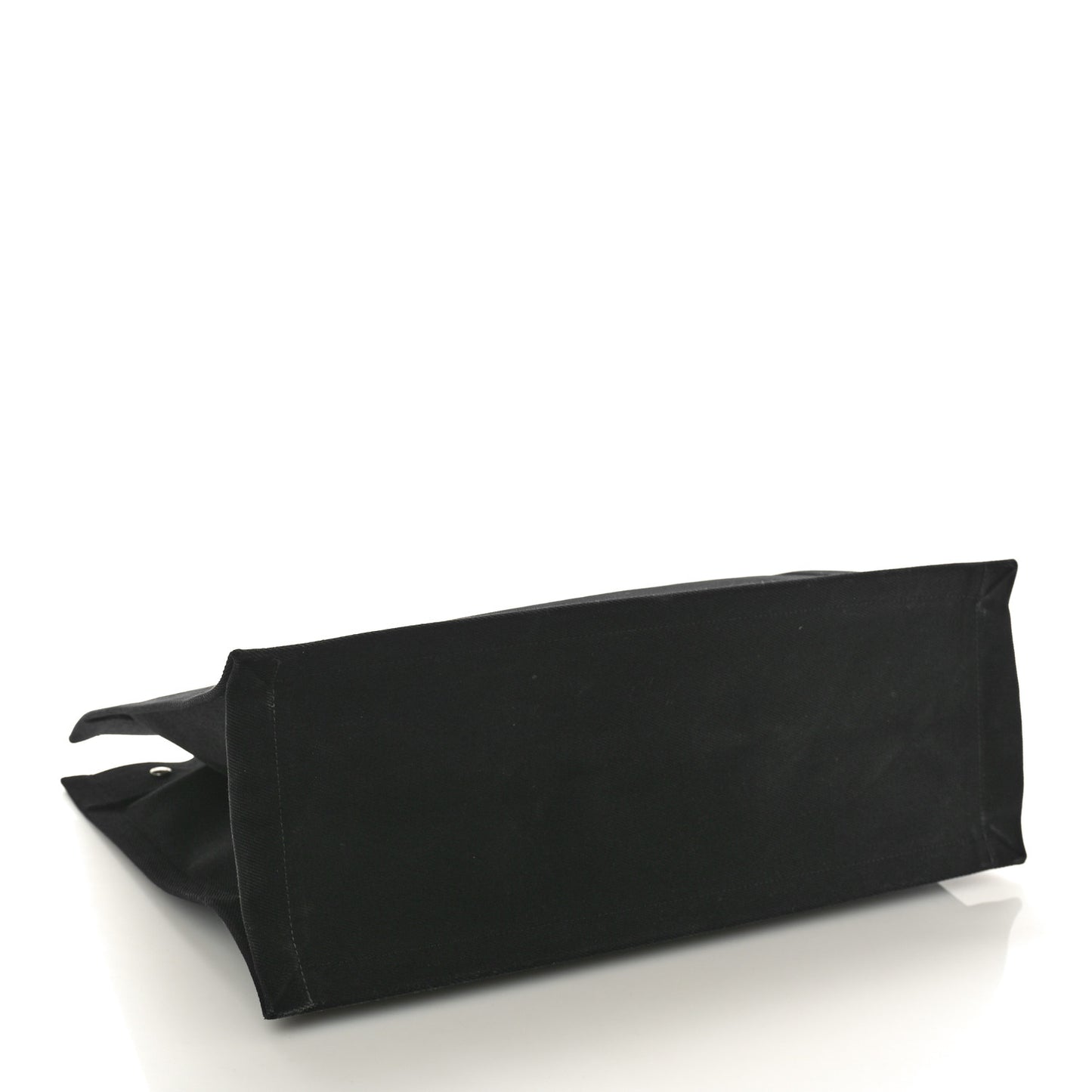 Linen Calfskin Rive Gauche Tote Black