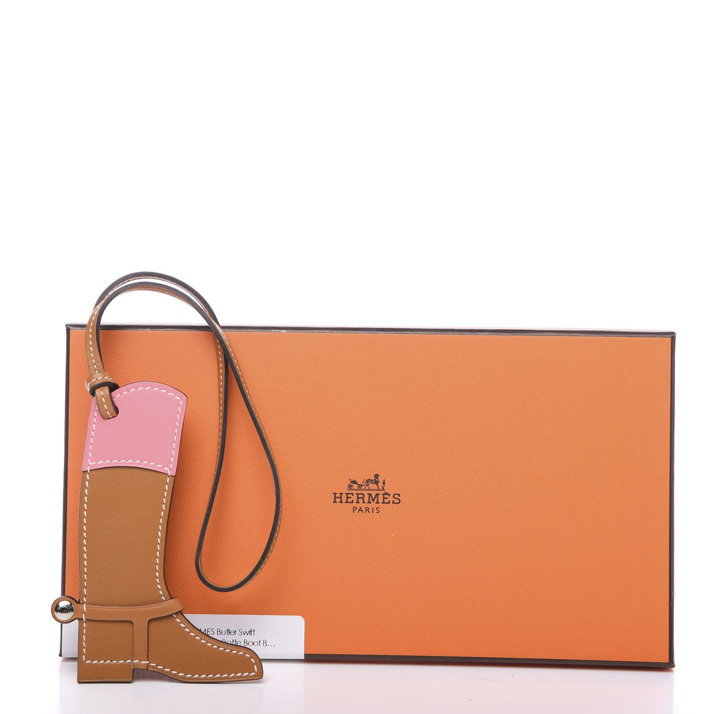 Butler Swift Paddock Botte Boot Bag Charm Natural Sable Rose Ete