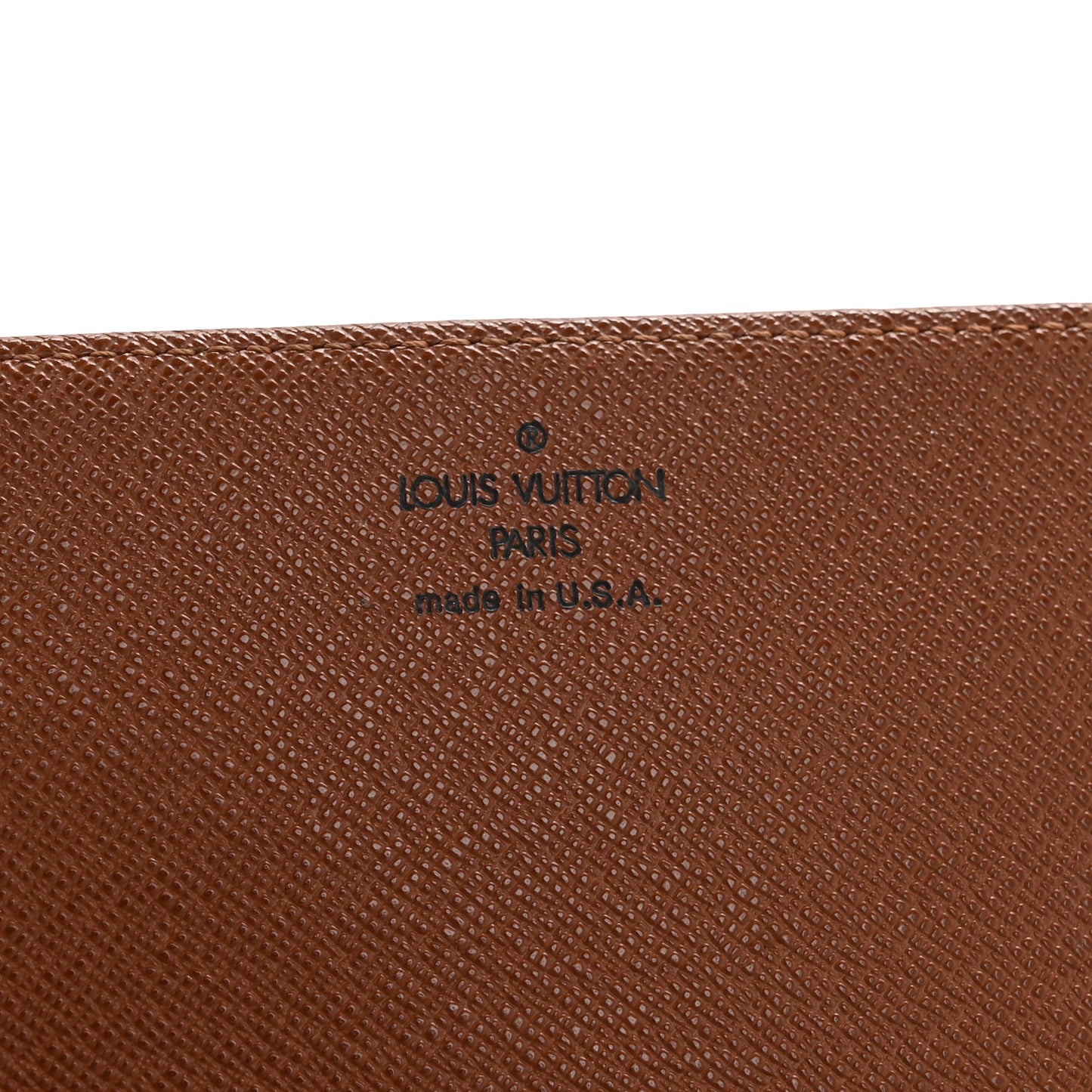 Monogram Simple Checkbook Holder Wallet Cover