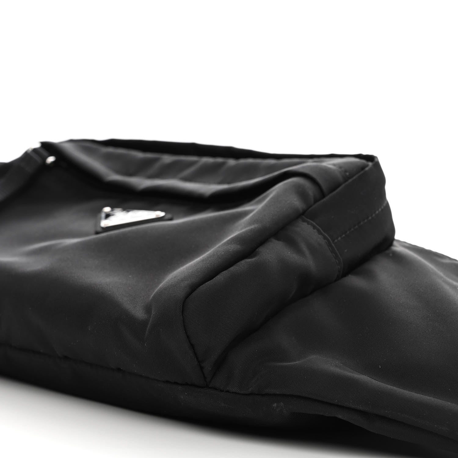 Prada Tessuto Nylon Double Pocket Belt Bag Black 12 of 12