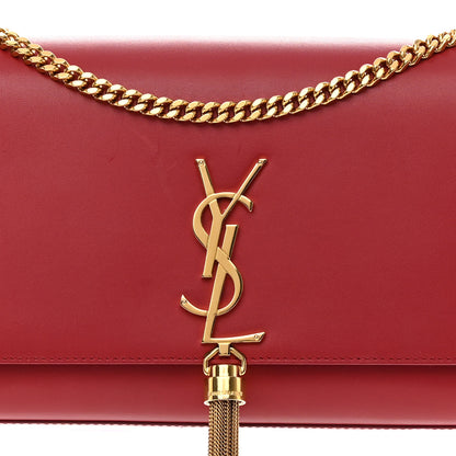 Saint Laurent Smooth Calfskin Medium Classic Monogram Kate Tassel Satchel New Lipstick 8 of 16