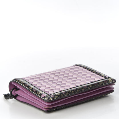 Bottega Veneta Nappa Karung Intrecciato Mini Montebello Crossbody Bag Purple Pink 3 of 8