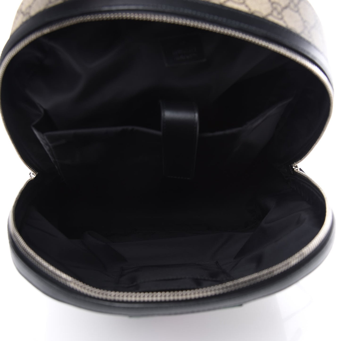 GG Supreme Monogram Web Dome Backpack Black