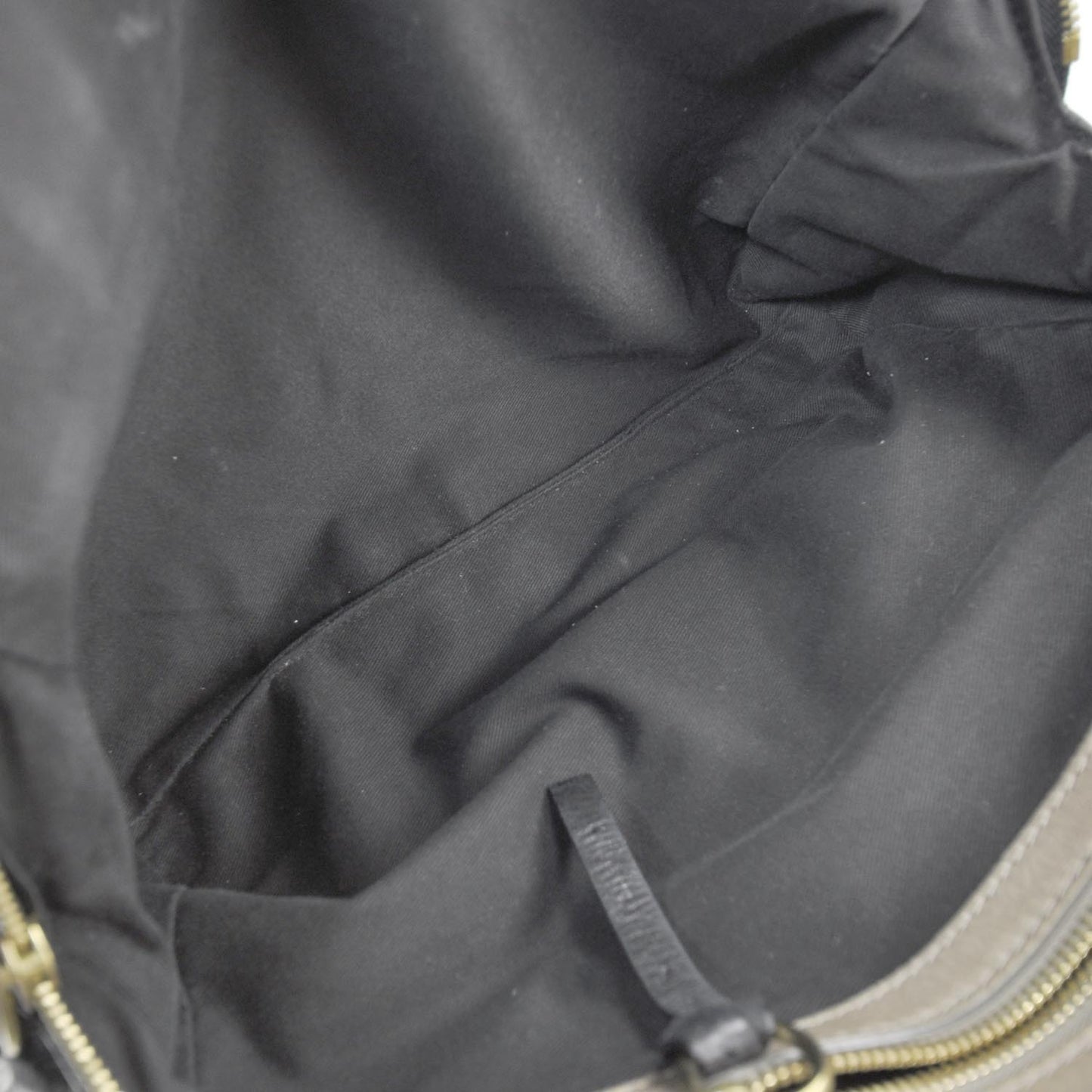 Leather Quilted Large Bay Tote Black