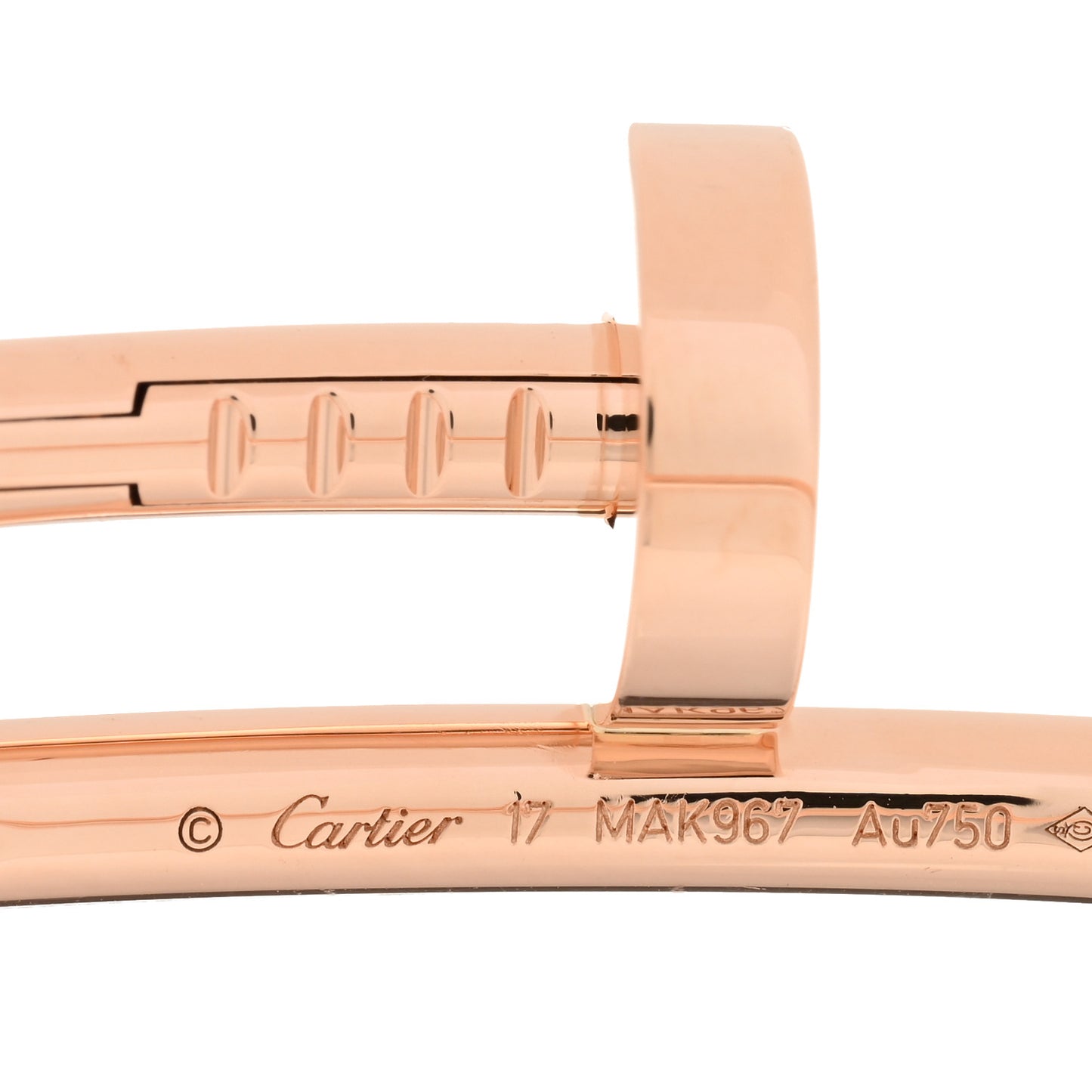 18K Pink Gold Juste Un Clou Bracelet 17