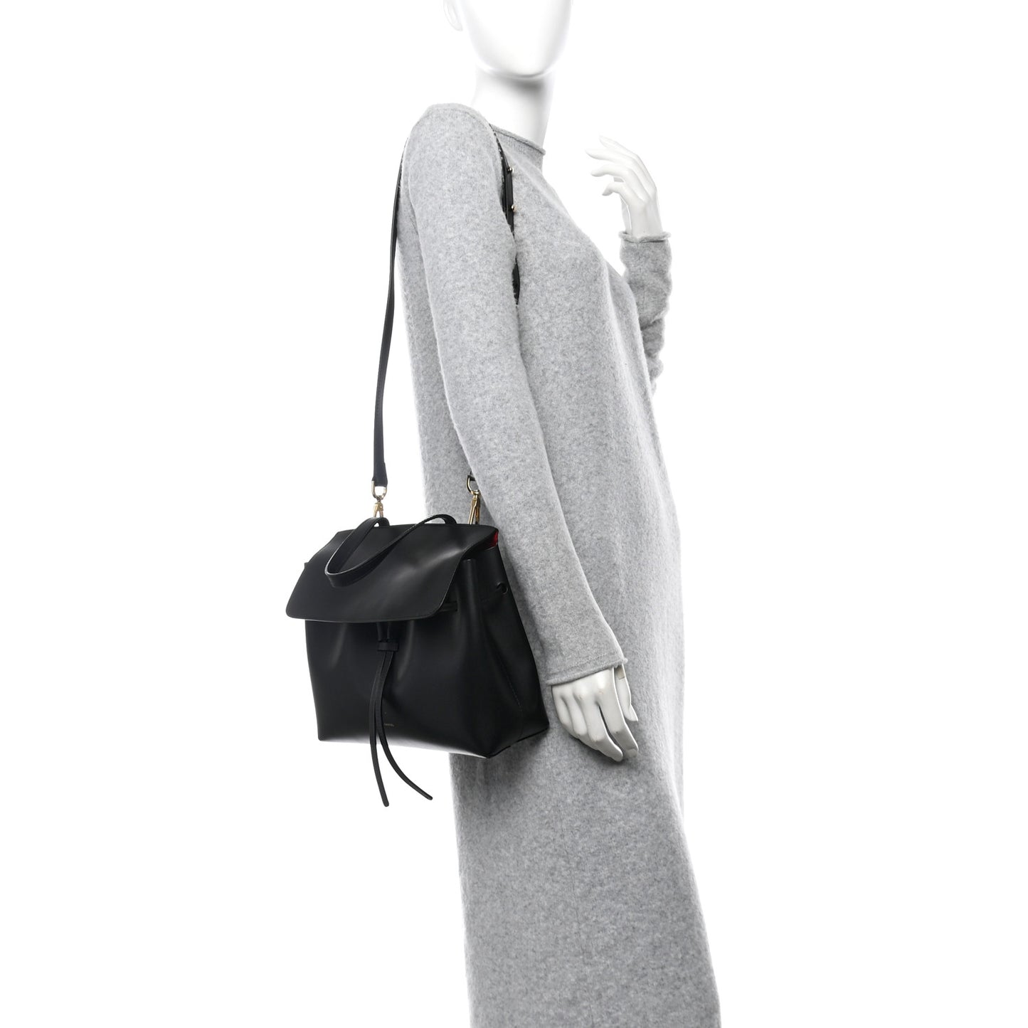 Calfskin Mini Lady Bag Black Flamma