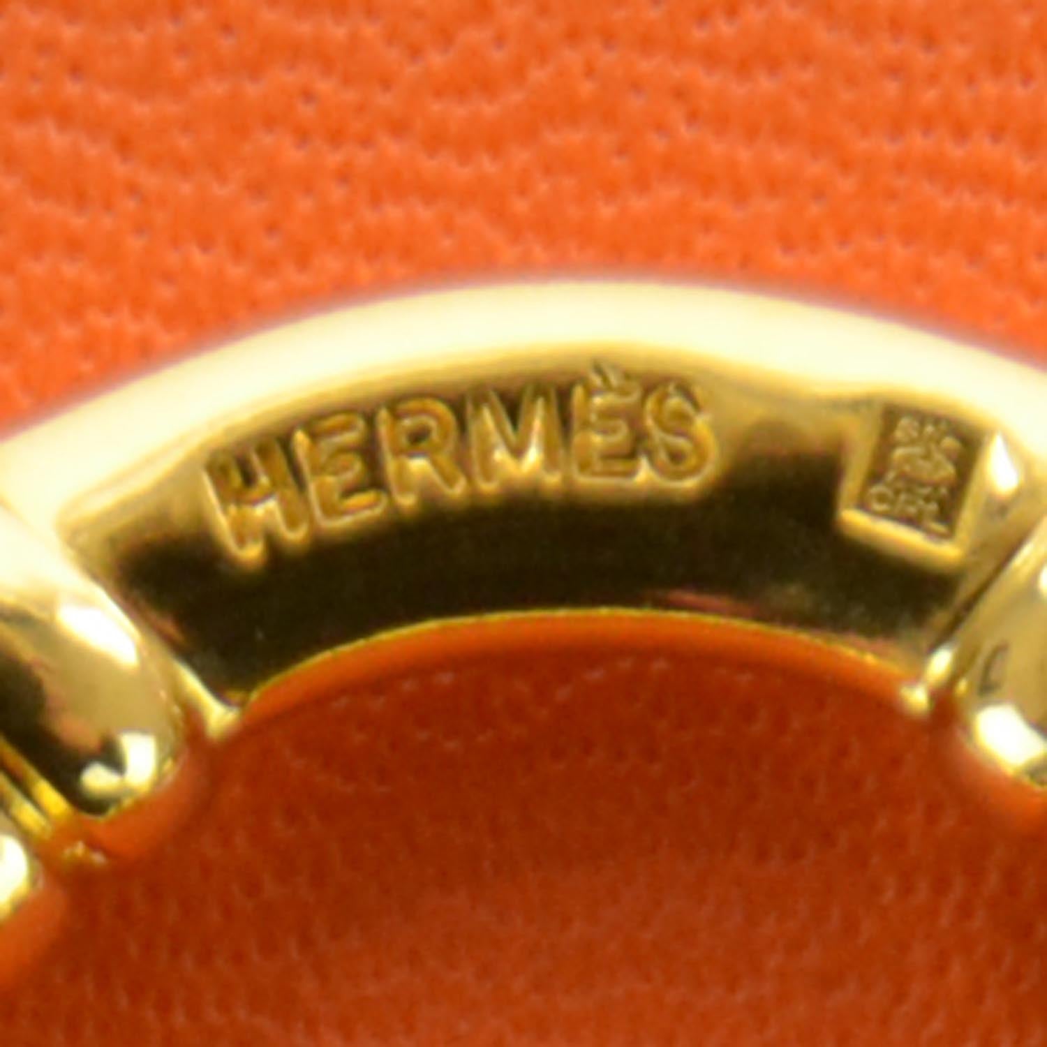 Hermes Scarf Ring Gold 4 of 5
