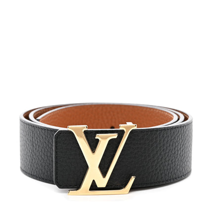 Louis Vuitton Taurillon Calfskin 30mm LV Initiales Reversible Belt 90 36 Black 1 of 6