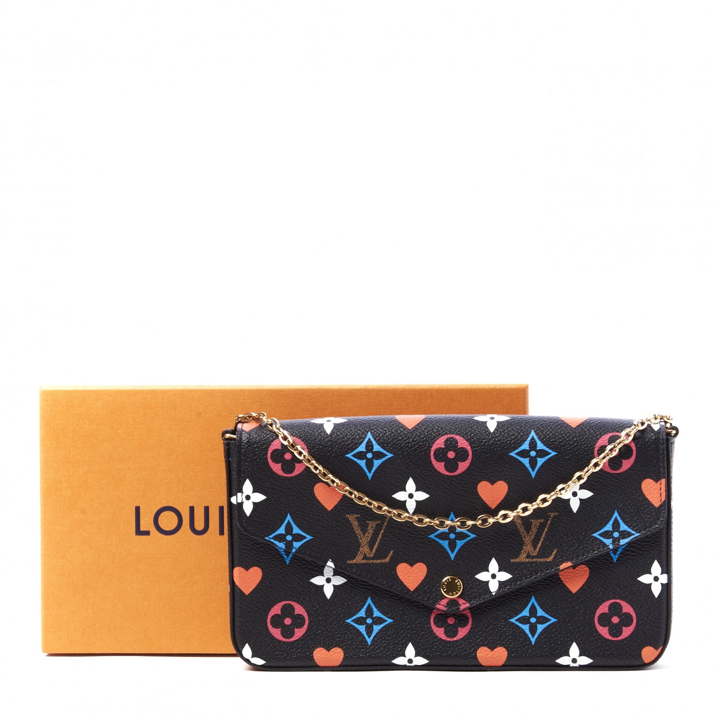 Game On Felicie Chain Wallet Black