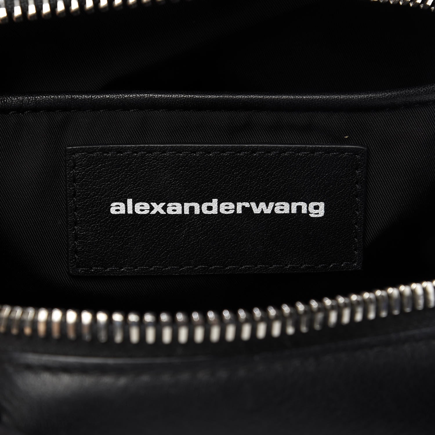Alexander Wang Supple Calfskin Halo Top Handle Bag Black 8 of 9